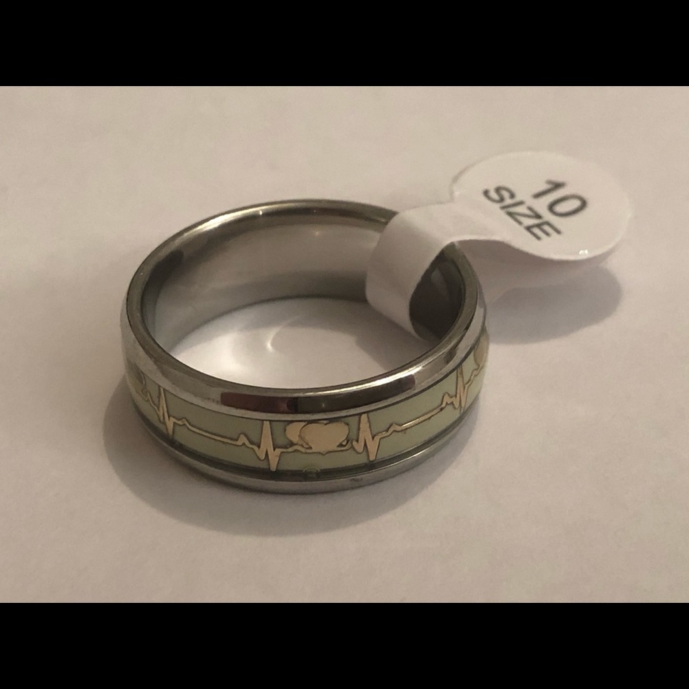 Heartbeat Glow In The Dark Ring Men’s